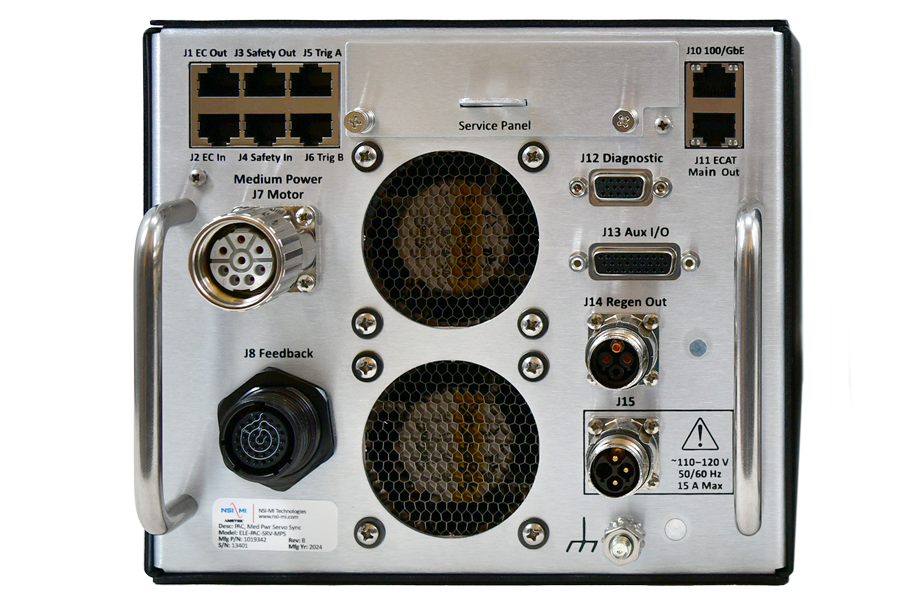 Precision Axis Controller rear panel (servo)