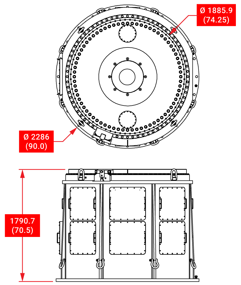 MEC-AZHP-1000 High Power Azimuth Positioner
