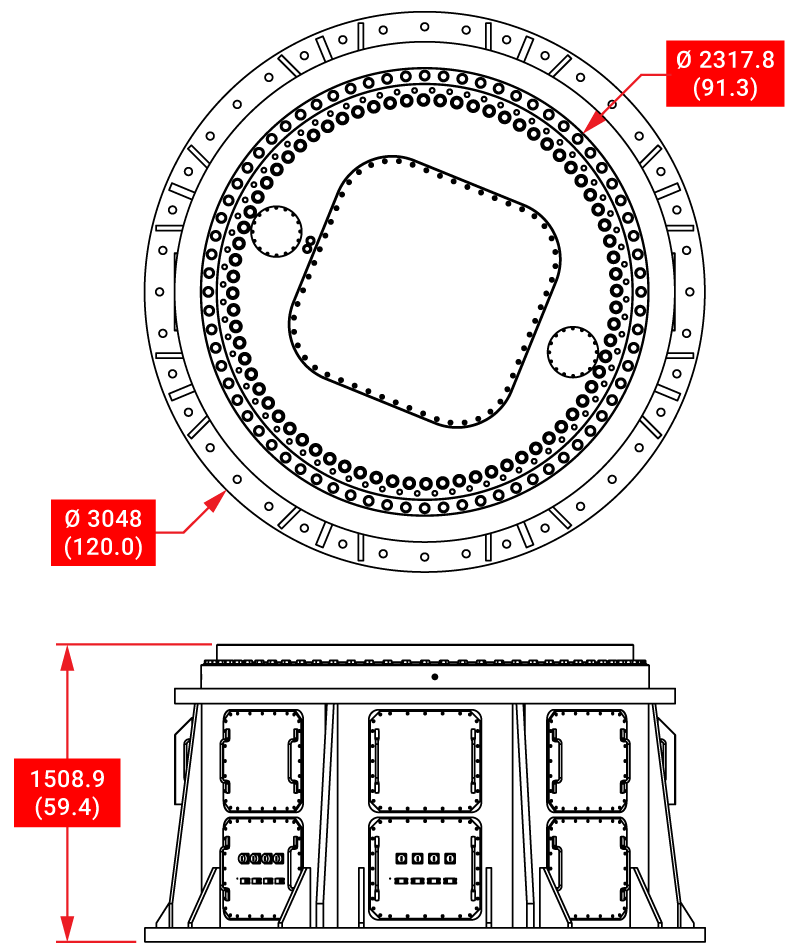 MEC-AZHP-3000 High Power Azimuth Positioner