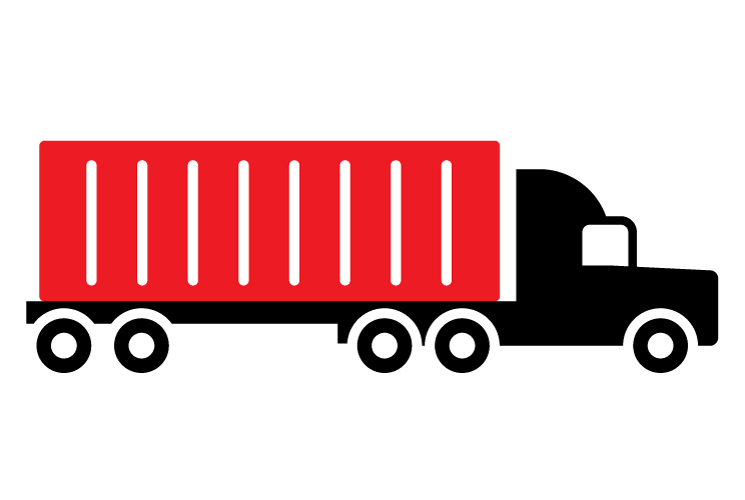 Shipping truck icon